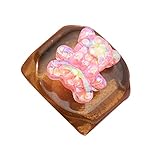 Awesomeonei Hermosos Anillos de Resina Spinner para Niños Anillos de Resina Coloridos Anillos de Resina Lindos Anillos Anti Ansiedad Spinner Anillos de Dibujos Animados D