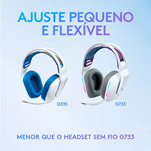 Headset Gamer Logitech G335 com Almofadas com Espuma de Memória, Design Leve e Conexão 3,5mm para PC