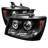 Spyder Auto Chevy Suburban 1500/2500/Chevy Tahoe/Avalanche Black Halogen Projector Headlight