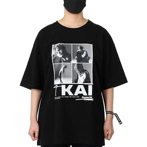 Photo de Kai Superm T-Shirt Graphic Printed Black Tee Black XL