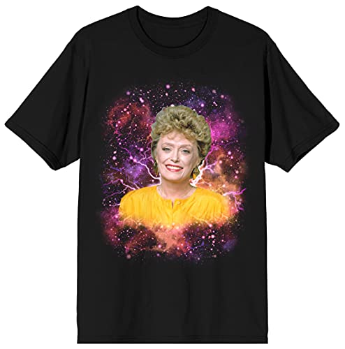 Golden Girls Space Galaxy Blanche Mens Black Graphic Tee