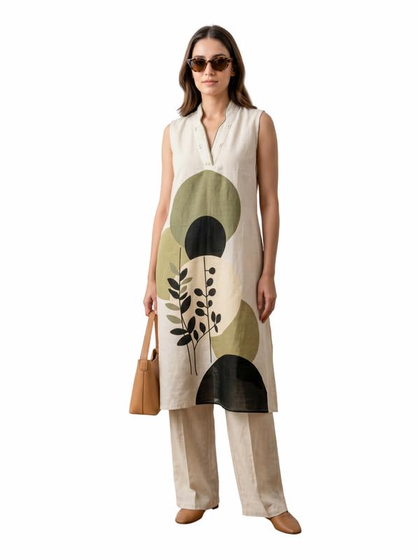 jisora Women's Off-white Printed Cotton Flex Co-ord Set-picture-18