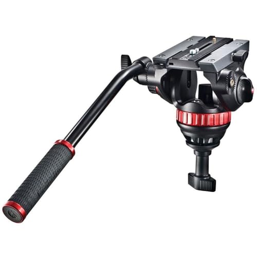 Manfrotto MVK502AM-1, profesjonalny system wideo płynne statyw aluminiowy z teleskopową podwójną nogą, 75 mm półkulka, do kamer HDSLR, pokrowiec w zestawie