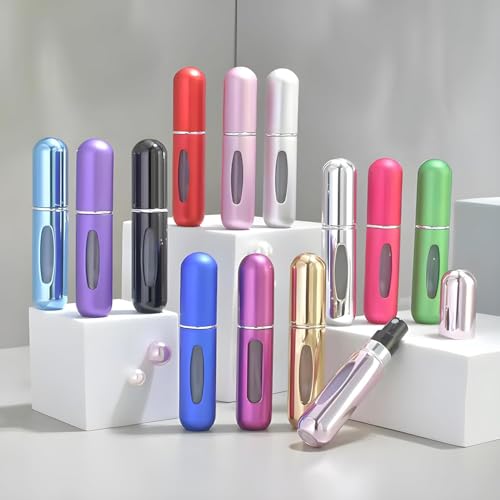 Image of Portable Perfume Refill Bottle Atomizer Spray, Leak Proof Pocket Fragrance Dispenser with Refillable Design for Travel (Pack of 1 | Multicolor)