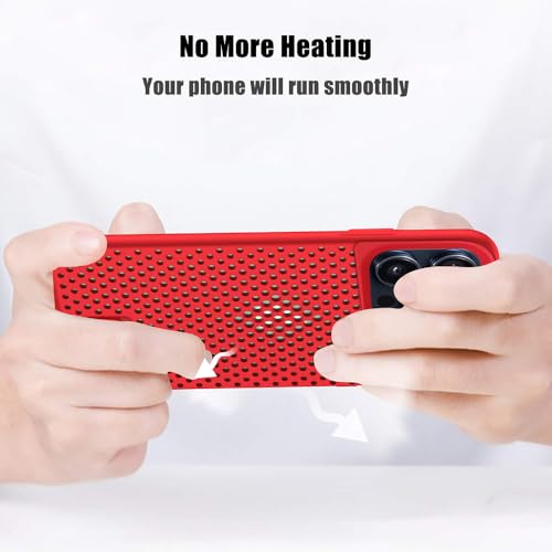 Image of amazon basics Basic Case for Apple iPhone 15 Pro (Silicone Red)