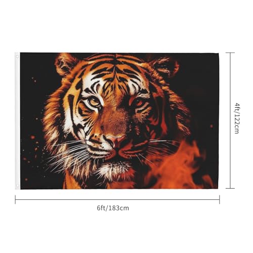 Drapeau pour extérieur robuste 1,2x1,8m double face avec œillets en laiton durables - 2