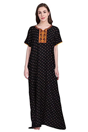Image of Women's Alpine Mix Print Maxi Nightgown