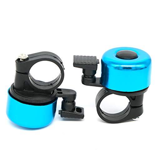 Autoe 2Pcs Bicycle Bell Aluminum Bike Bell Handlebar Bicycle Accessories (Blue) #TOP3