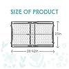Regalo Easy Fit Plastic Adjustable Extra Wide Baby Gate, Award Winning Brand, 23 Inches Tall, Fits Openings Between 28 to 42 Inches, Pressure Mounted