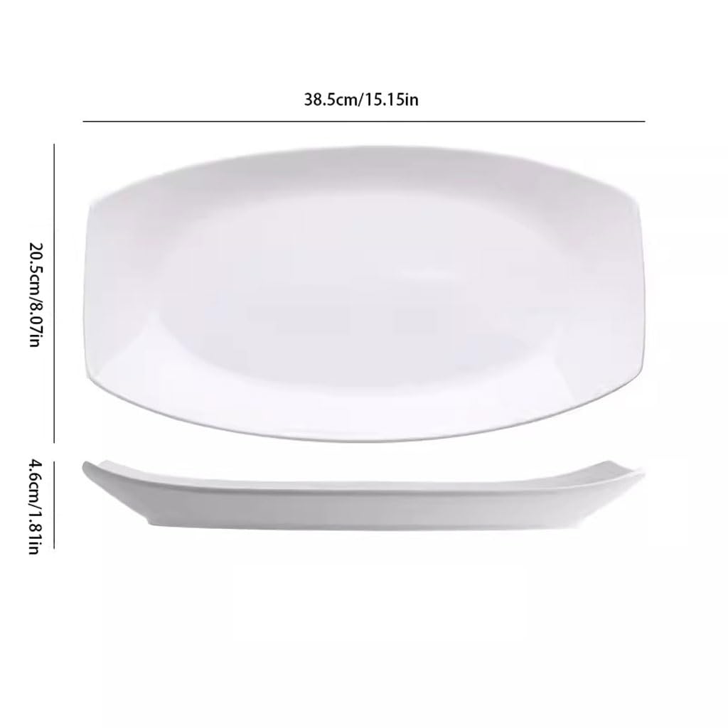 Forniture Per Feste Piatto di pesce lungo, piatto di pesce al vapore di grandi dimensioni di grandi dimensioni, stoviglie creative for il ristorante dell'hotel, posizionamento dei piatti Piatti Della
