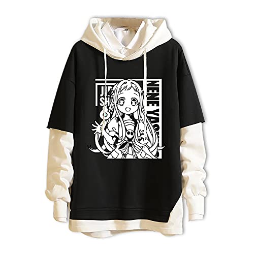 westtrend Unisex Toilet Bound Hanako Kun Hoodie Anime Trend Fake Zweiteilige Nähte Sweatshirts Yugi Amane Hoodie Yahiro Nene Pullover Cover