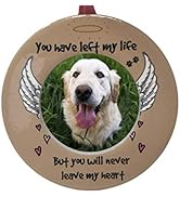 BANBERRY DESIGNS Pet Memorial Christmas Photo Ornament - You Left My Life But You Will Never Leav...