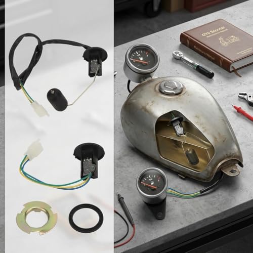 Sensor de nivel de combustible con conector de 3 pines para moto GY6 3