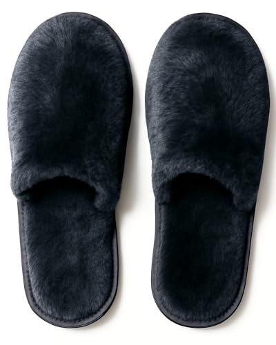 Image of Premium Fur Home Slippers For Women & Men For Winter Capet Slippers for Bedroom Indoor Carpet house slides