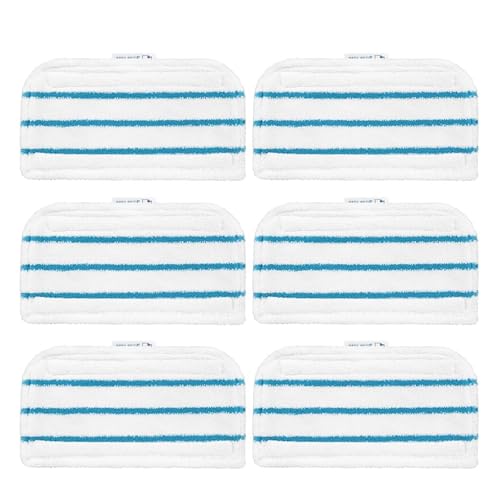 VAMOARPOL Carpet Cleaning Machine Accessories, Compatible with,Compatible for Black Decker, Steam Mop FSM1610/FSM1630/FSMH13E5/FSMH1321-A9/FSM1616/HSMC1321 Washable Mopping Pad Accessories(6pcs)