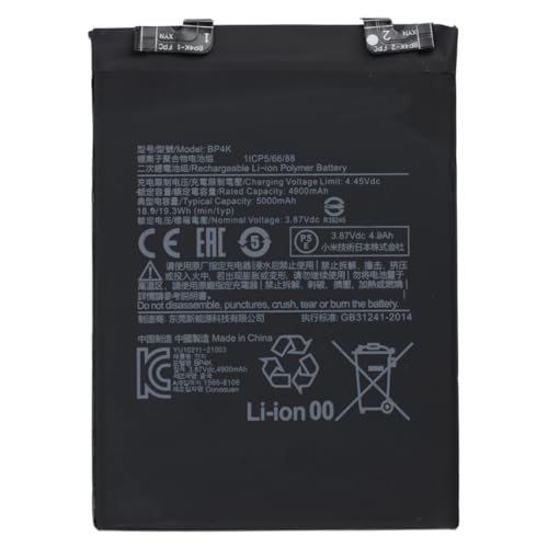 Onlytech - Batteria Di Ricambio Premium Per Xiaomi Redmi Note 12 Pro 5G/ Poco F5 5G / Poco X5 Pro 5G - 5000Mah - Qualità Identica Al Modello Bp4K