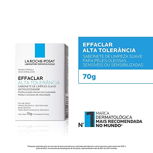 Effaclar Sabonete Alta Tolerância 70G, La Roche-Posay