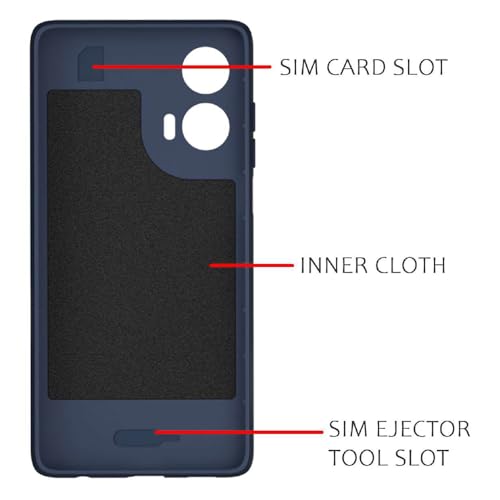Image of Shockproof Case for Motorola Moto G35 5G | Full Camera Protection | TPU Flexible Back Cover for Motorola Moto G35 5G (Steel Blue)