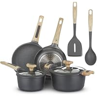 8-Piece Kasanova Nonstick cookware Set with Glass Lids only .99: eDeal Info