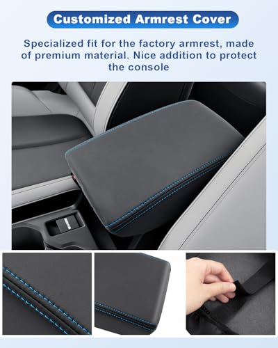 Image of CDEFG for 2025 Forester Center Console Cover Accessories Armrest Cover Arm Rest Pad Middle Console Pad (Not for All 2026 Forester Models)