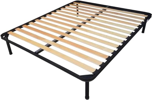 Rete Letto 130x190 a Doghe provvista di Fissaggio dei piedi per garantire resistenza e durata. Piedi Letto dotati di tappo antiscivolo.