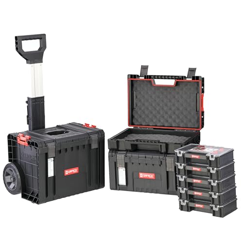 botle Cassetta degli attrezzi espansa su ruote Set 3 modulari combinabili scatola e valigia Garage Magazin PRO