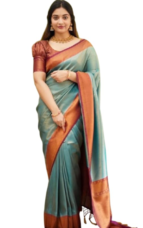 Flosive Luxury Royal Banarasi Katan...