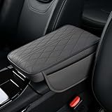 [Matériaux de haute qualité] : Ce coussin d'accoudoir est fabriqué en cuir de haute qualité et suffisamment épais pour protéger votre véhicule de l'usure. Sa surface imperméable est résistante à l'usure, durable et respirante. Facile et sûre d'utilisation, elle est également résistante à la déformation, même après une utilisation prolongée.