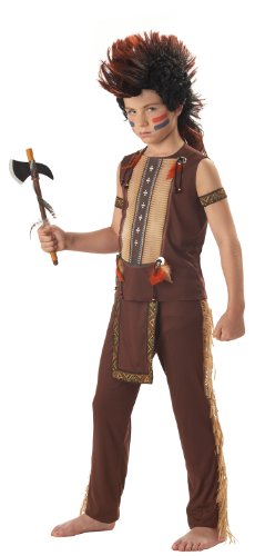Indian Warrior Boy's Costume, Medium, One Color