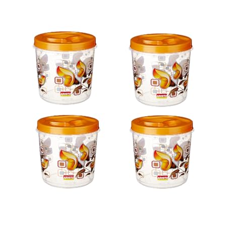 Image of Aristo Store Queen777 Plastic Storage Container set of 4-4700 Ml (19.5(D) X 21.6Cm) - Multicolor
