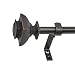Montevilla Beme International 5/8" Core Square Telescoping Drapery Rod Set, 26-48", Oiled Bronze