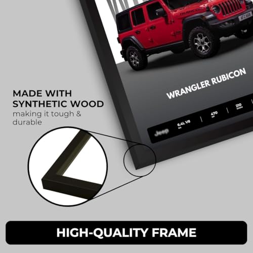 Image of Funk You Store Jeep Wrangler Poster | Framed Poster of Jeep Wrangler Rubican A4 Sized (31 x 23 cm) | Car Posters for Wall, Gift for Boys, Car for Wall, Bedroom, Hostel, Study Room (F 073)