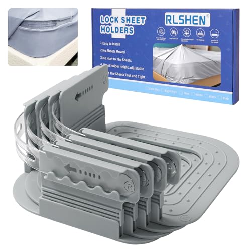 RLSHEN Bed Sheet Holders, Fitted Corner Clips