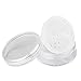 3 PCS 20ml Empty Transparent Plastic Foundation Make-up Powder Puff Box Case Container Holder with Sifter Filter and Screw Cap--Great for Powder Blusher and Loose Powder