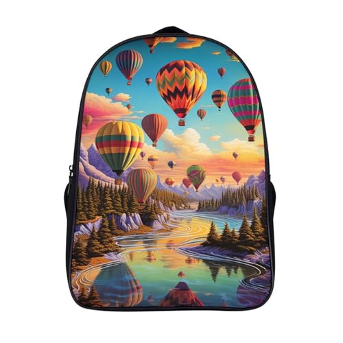 Mochila escolar infantil de globos aerostáticos para llenar de sueños sus días de guardería