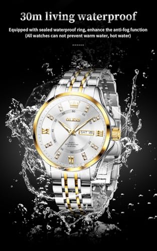 Image of OLEVS Men Leather Watches Black Ultra Thin 6.5mm Minimalist Dress Fashion Simple Casual Waterproof Date Watch for Men