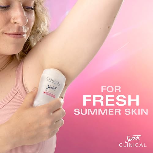 Secret Clinical Strength Antiperspirant Deodorant for Women, 3X Stress Protection, 72hr Sweat & Odor Protection, Pro-Hyaluronic Acid, Invisible Solid, Strawberry Summer Fizz Scent, 1.6 oz by Secret - Used condition - Image 9