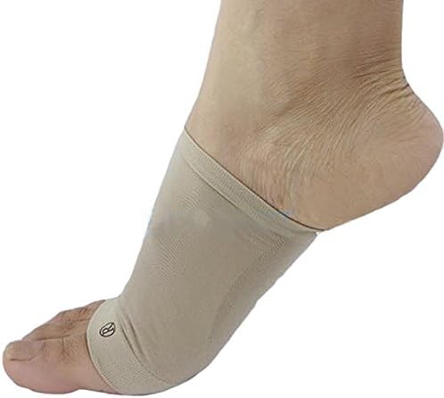 Ovovo 2 Pairs Compression Arch Support Sleeves Sock Gel Arch Support Sleeves Unisex Foot Arch Supports& Foot Sleeves
