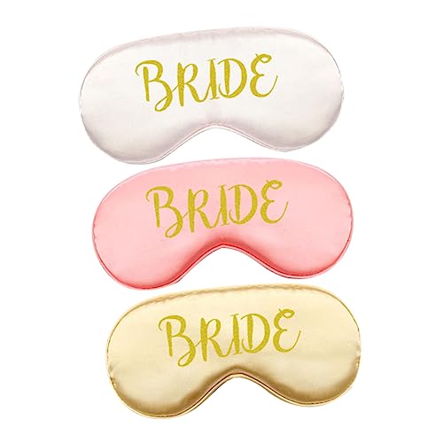 Beaupretty 3個 パーティーのためのバクロレット ブライダルパーティーの記念品 への sleeping mask sleep mask 睡眠用アイマスク 睡眠目隠し