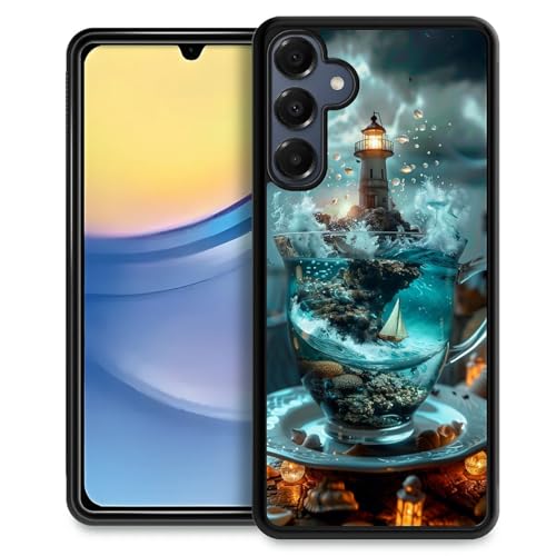Coque Samsung Galaxy A16 rigide design phare de l'océan élégant