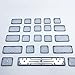 Bfenown Replacement US Keyboard keycap Keycaps Keys for MacBook Air M2 M3 M4 Retina 13'' A2681 A3113 A3240, MacBook Air 15'' M2 M3 M4 A2941 A3114 A3241 2022-2025 Year Midnight