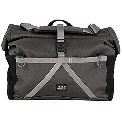 Brompton Borough Roll Top Bag (New T-Bag 2020 version), Black Cover