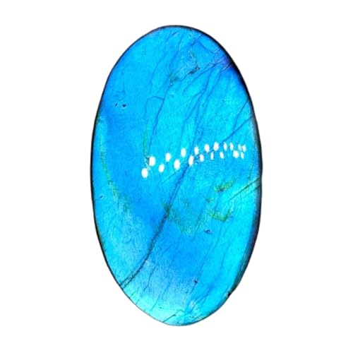 Labradorite naturelle 46x26mm cabochon ovale pour création de bijoux DIY