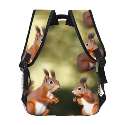Sac à dos ordinateur portable avec écureuils mignons pour le travail - 4