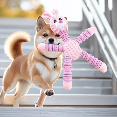 Wectirc Hundespielzeug, Kauspielzeug für Hunde, weich, lustiges Hundespielzeug mit Geräuschen, interaktives Hundespielzeug, multifunktionales Plüsch- Hundespielzeug für Tierhandlungen, Haust-6