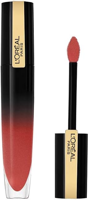 L'Oreal Paris Brilliant Signature Pomadka do ust w płynie długotrwała, niewyczuwalna formuła, 303 Be Independent, 6,4 ml