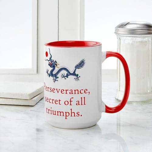 Taza de cerámica 15 oz blanco con interior color miniatura 4