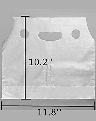 Clear Handle Drink Drinking Poly Plastic Packaging Bags,Drink Carriers For Delivery Take Out Cup Holder Bar Restaurant Coffee Shop Supplies Cup Carrier (100Pack (26*30)) #TOP1