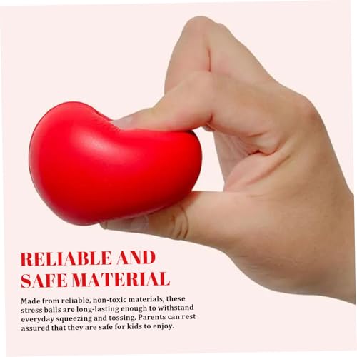 Bolas de alivio del estrés en forma de corazón de 3 pulgadas 5
