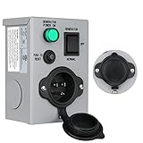 Sprance 15 Amp Generator Transfer Switches, UL/ETL Listed Generator Manual Transfer Switch with Circ